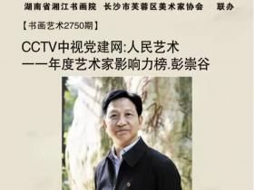 CCTV中视党建网:人民艺术一一年度艺术家影响力榜.彭崇谷