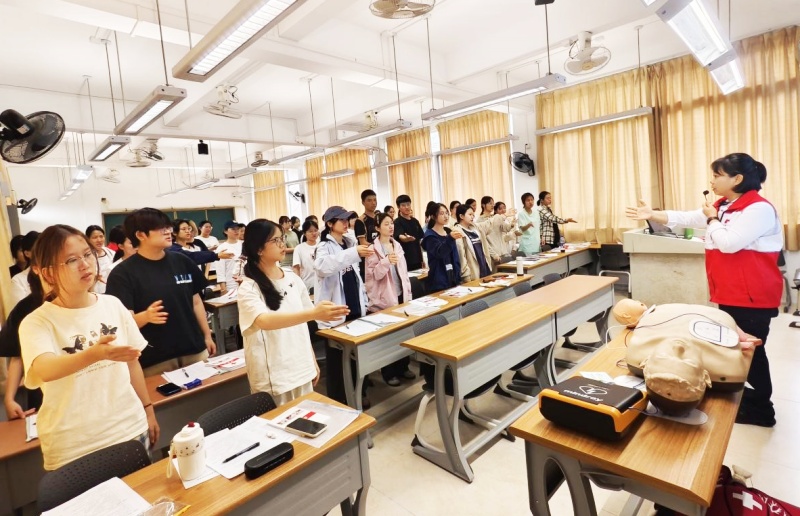“关爱生命 救在身边” 广东开放大学(广东理工职业学院)成功举办初级红十字救护员培训班-图片4