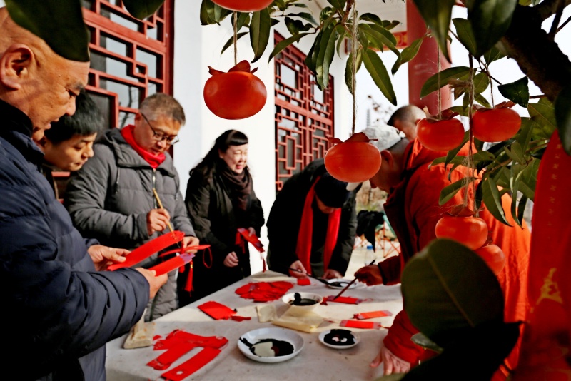 书画寄情贺新岁，笔墨祈福财神山  ——首届屏山民俗文化节书画笔会启幕-图片7